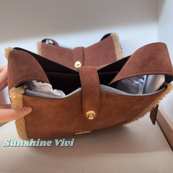 NWT Coach CCZ26 Hadley Convertible Crossbody Bag Vintage Brown Gold Multi - Picture 6 of 8